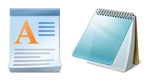 WordPad und Editor unter Windows